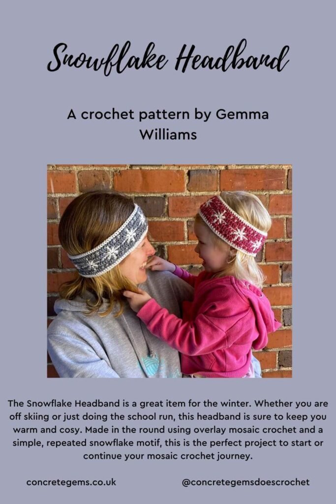 Snowflake headband pin image