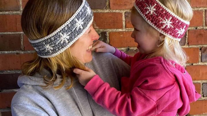 Image for Snowflake Headband Crochet Pattern