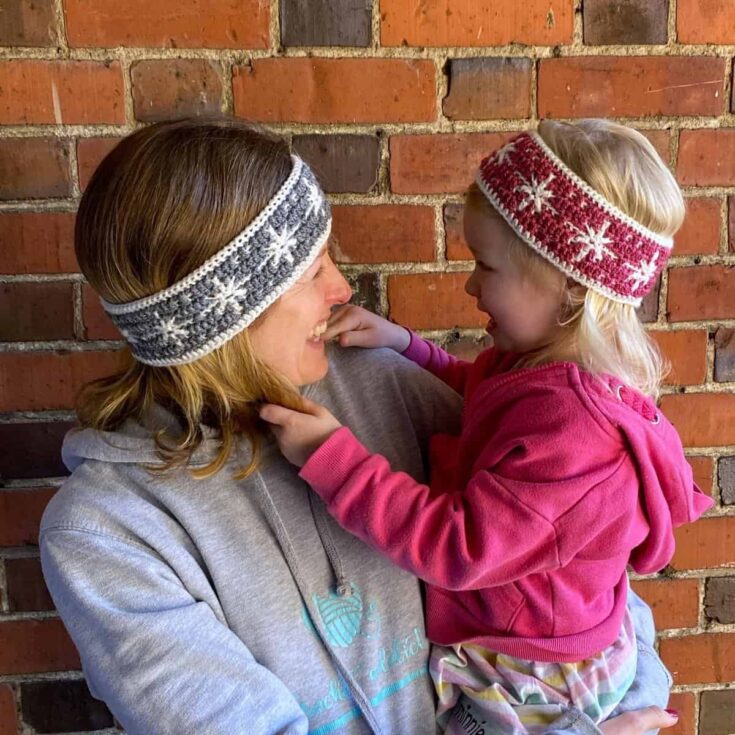 Image for Snowflake Headband Crochet Pattern