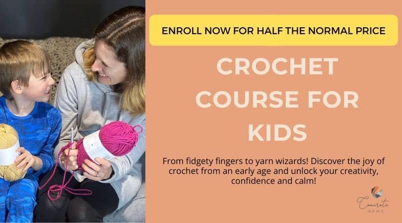 Crochet Course for Kids ad