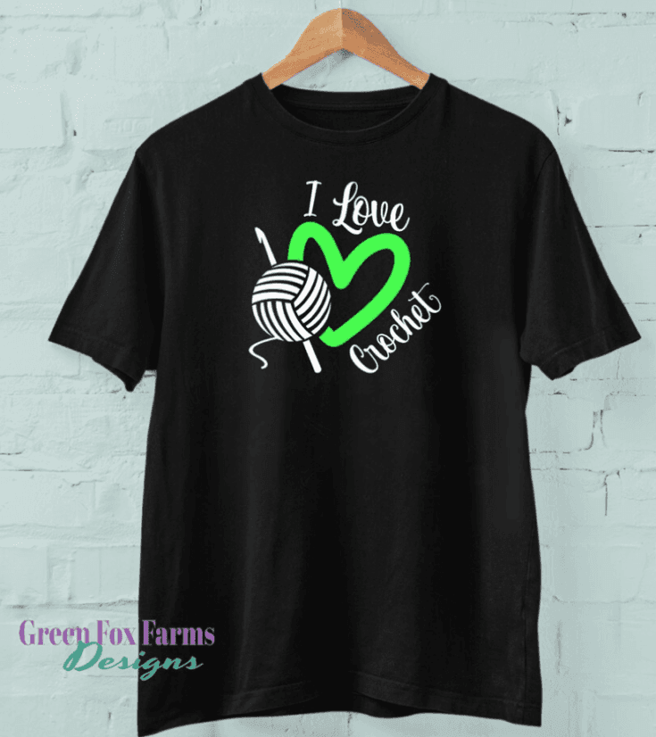 I love crochet t-shirt