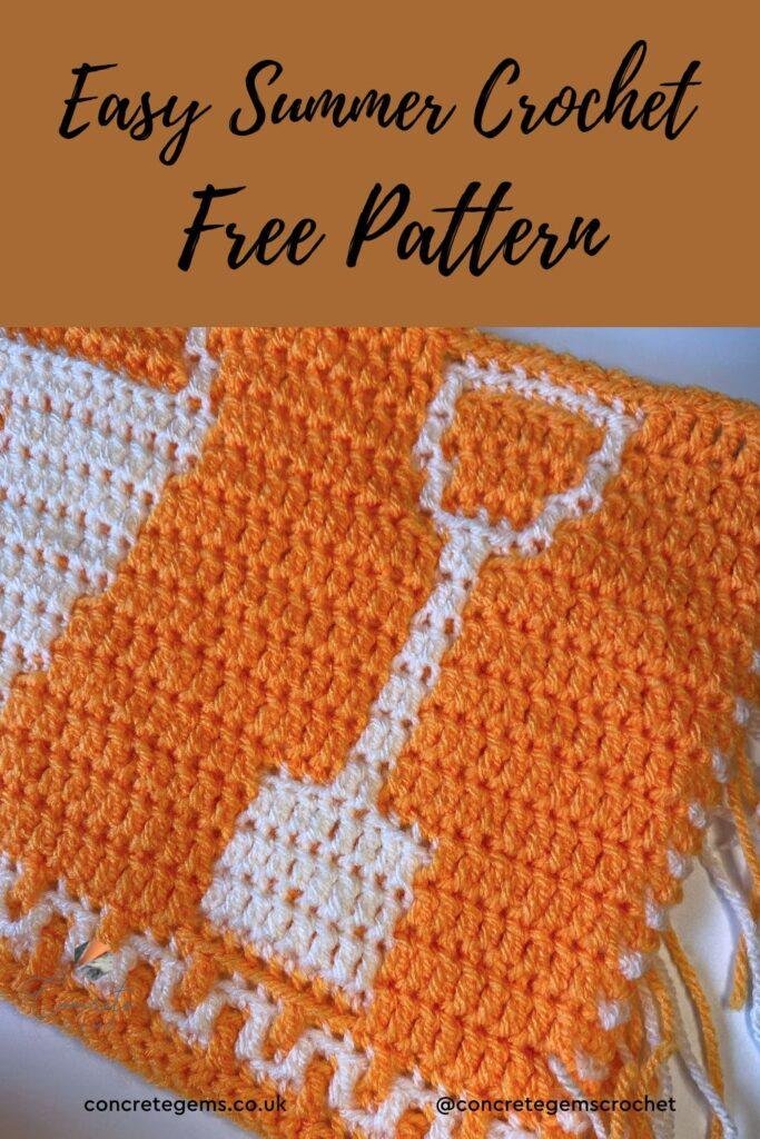 a crochet pattern of a spade with the words easy summer crochet free pattern
