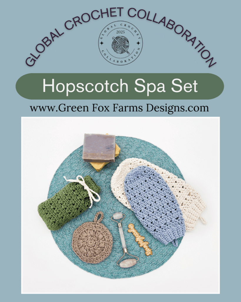 Hopscotch Spa Set made of crochet