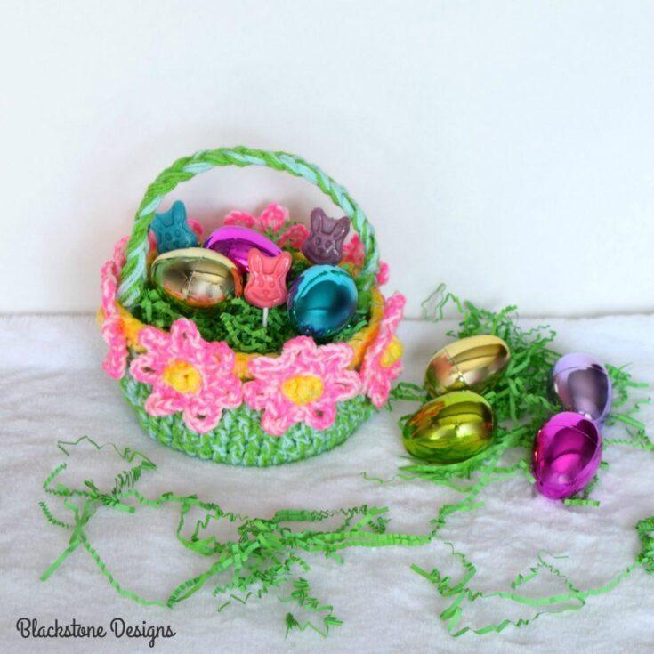 Image for How to Make the Blooming Easter Basket - Free Crochet Pattern