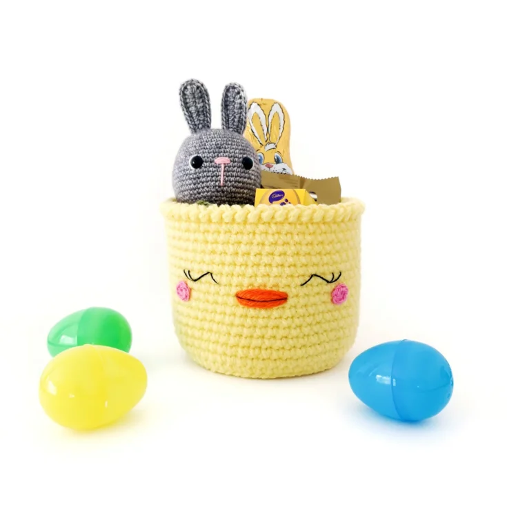 Image for Easy Easter Basket Crochet Pattern