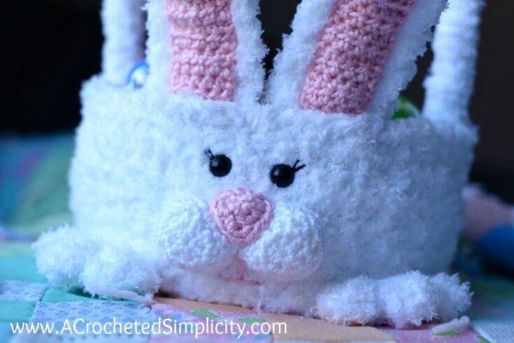 Image for Crochet Easter Basket – Cottontail Bunny Easter Basket
