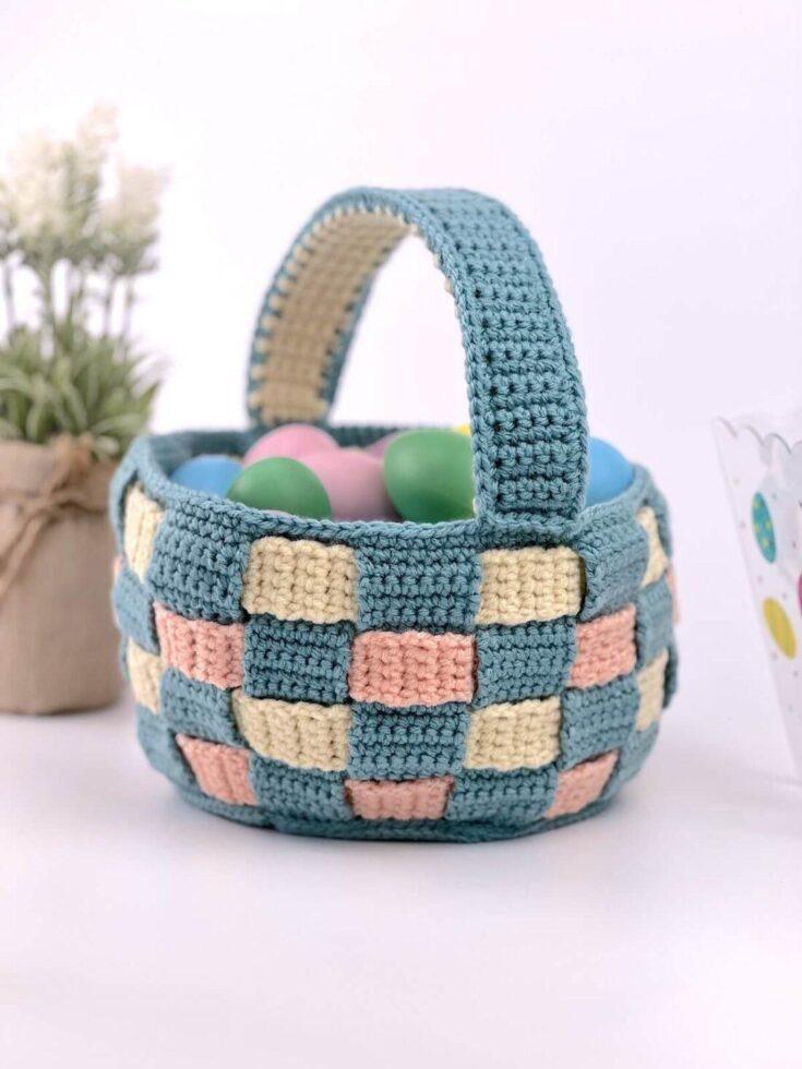 Image for Crochet Easter Basket Free Pattern
