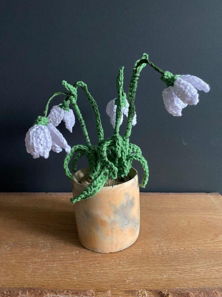 Image for Snowdrop Crochet Pattern for Mother's Day