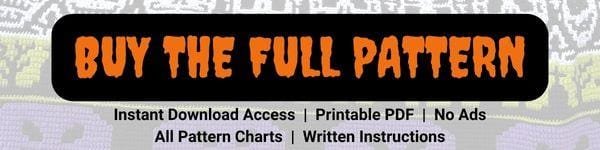 A sign in orange on black background indicating to click to buy the full pattern