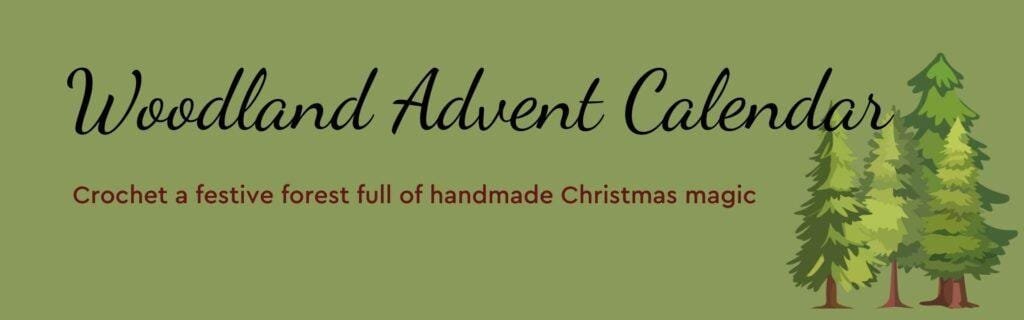 Woodland Advent Calendar Crochet Along Banner