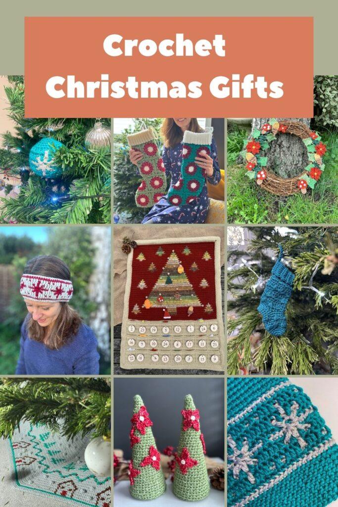 9 images of crochet Christmas patterns